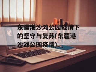 东疆港沙滩公园疫情下的坚守与复苏(东疆港沙滩公园疫情)